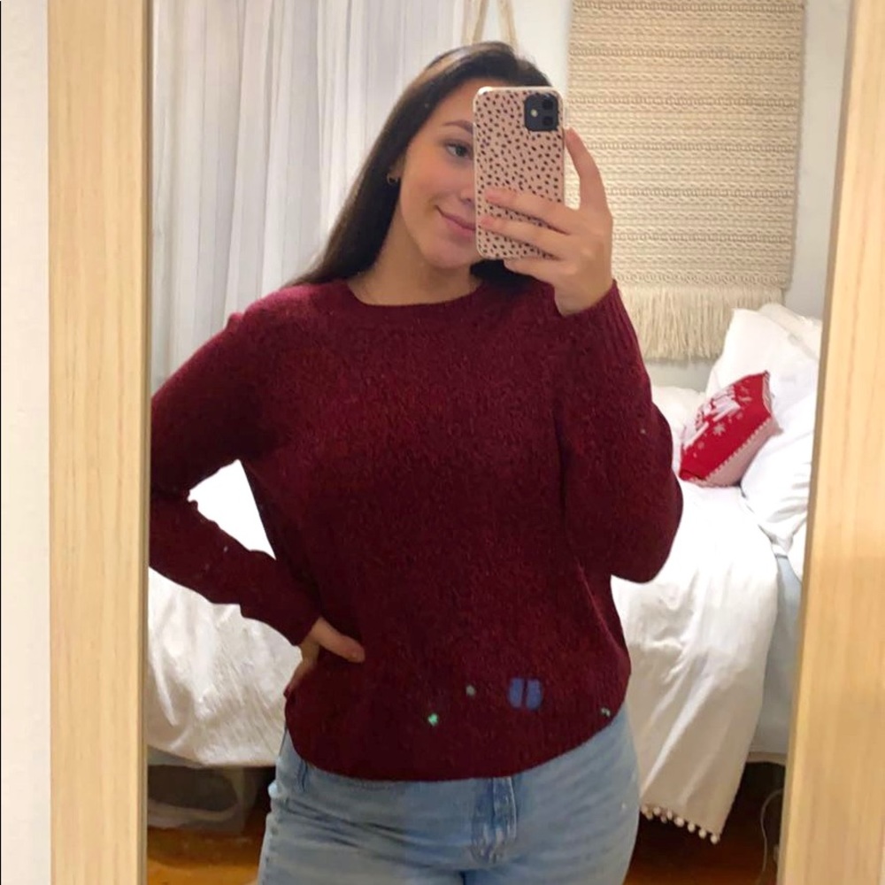 Dark Red Sweater